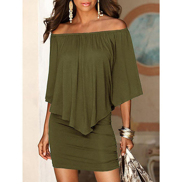 2018 Summer Style Off Shoulder Sexy Dresses