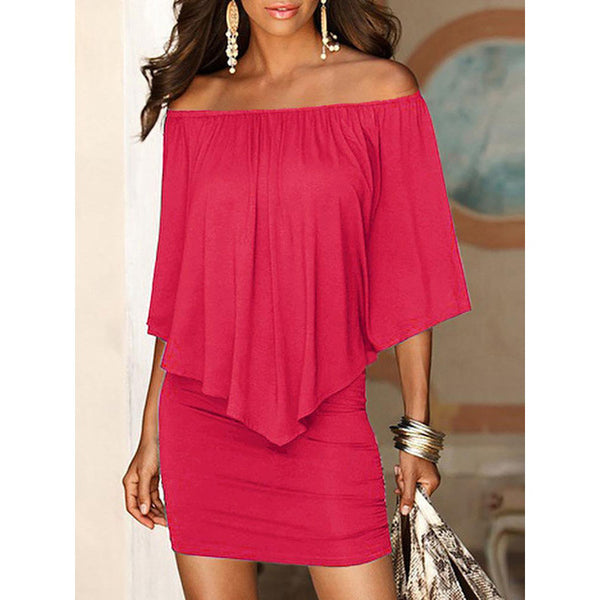 2018 Summer Style Off Shoulder Sexy Dresses