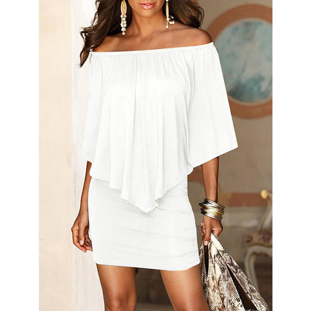 2018 Summer Style Off Shoulder Sexy Dresses