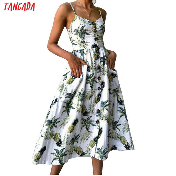 Summer Women Dress 2018 Vintage Sexy