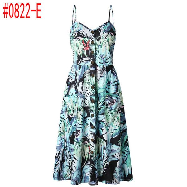 Summer Women Dress 2018 Vintage Sexy