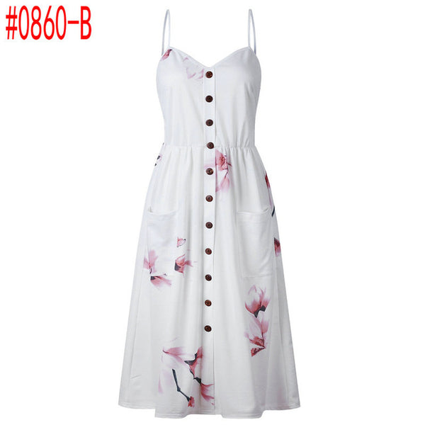 Summer Women Dress 2018 Vintage Sexy