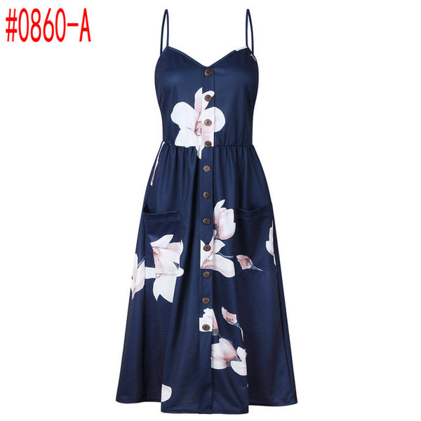 Summer Women Dress 2018 Vintage Sexy