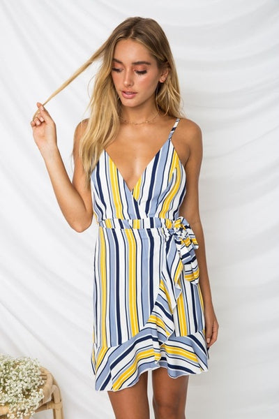 2018 New Summer Mini Dress Women Print Dress